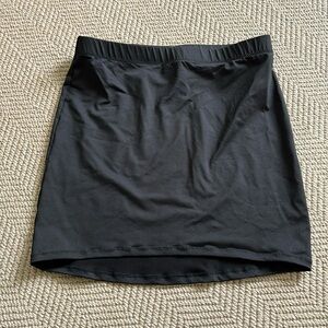 Skims Black Mini Swim Skirt Size S